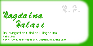 magdolna halasi business card